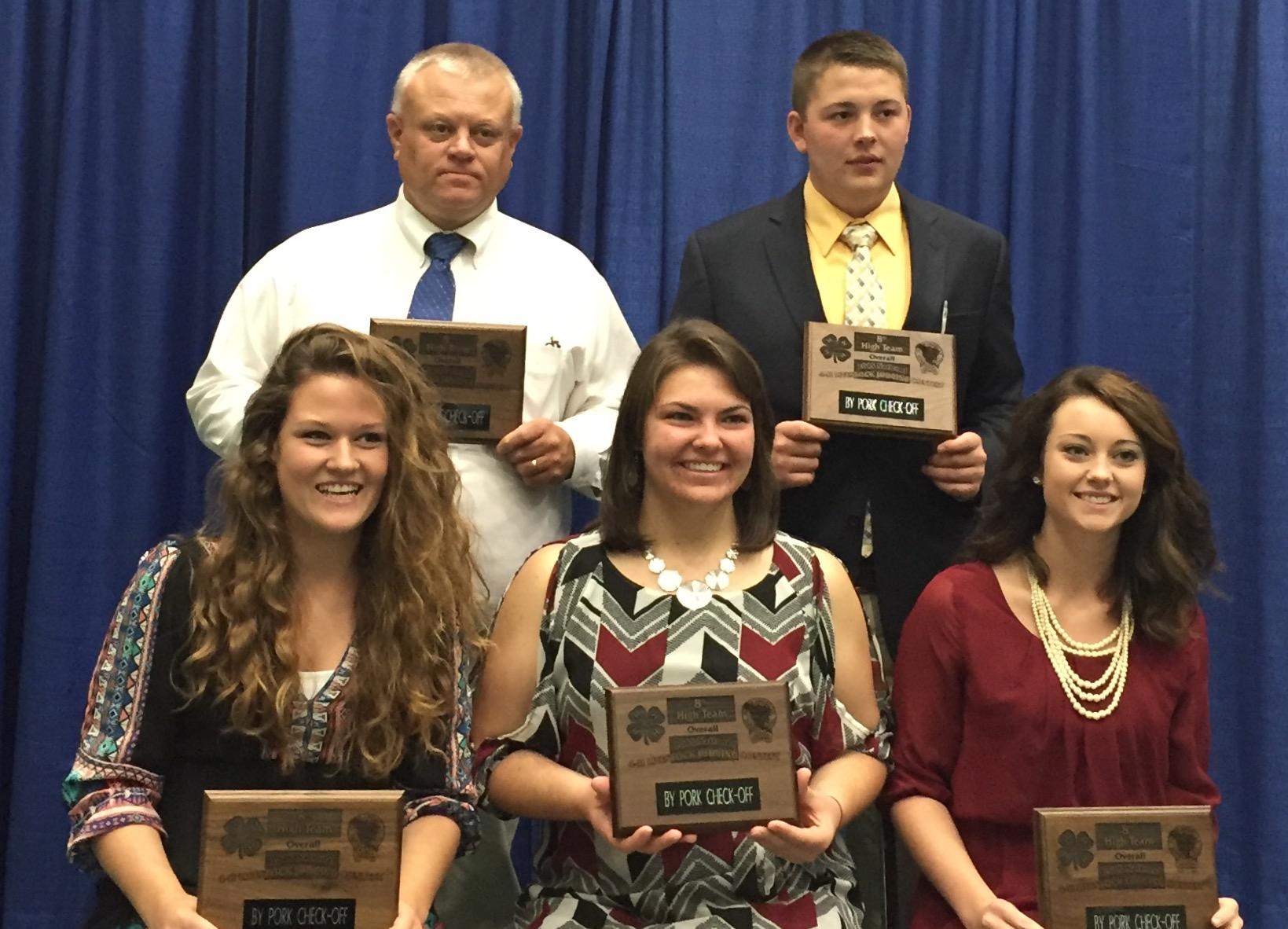 2015 Kentucky 4-H All-Star Gold Livestock Judging Team