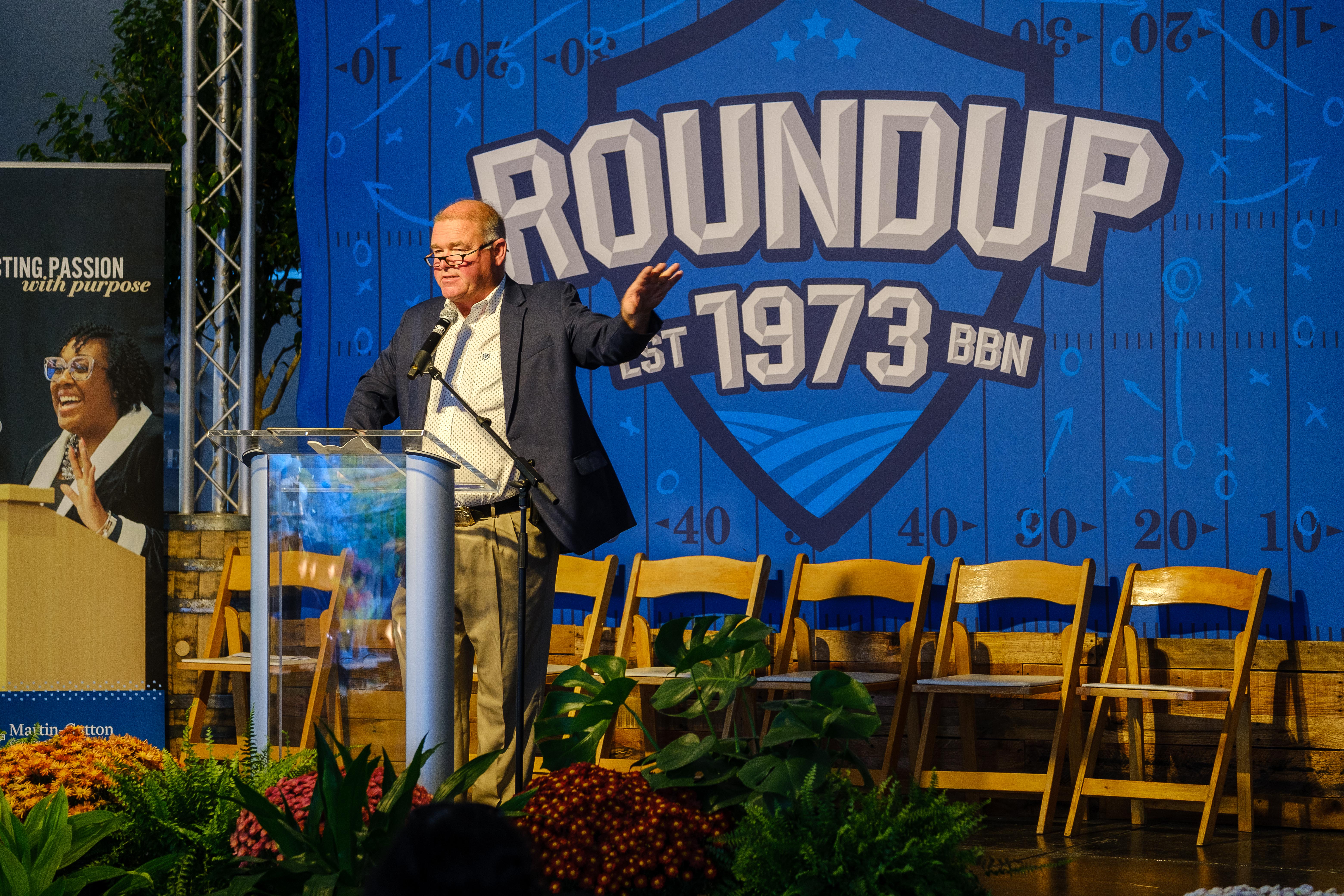 Jim Akers was an introductory speaker at the reunion.