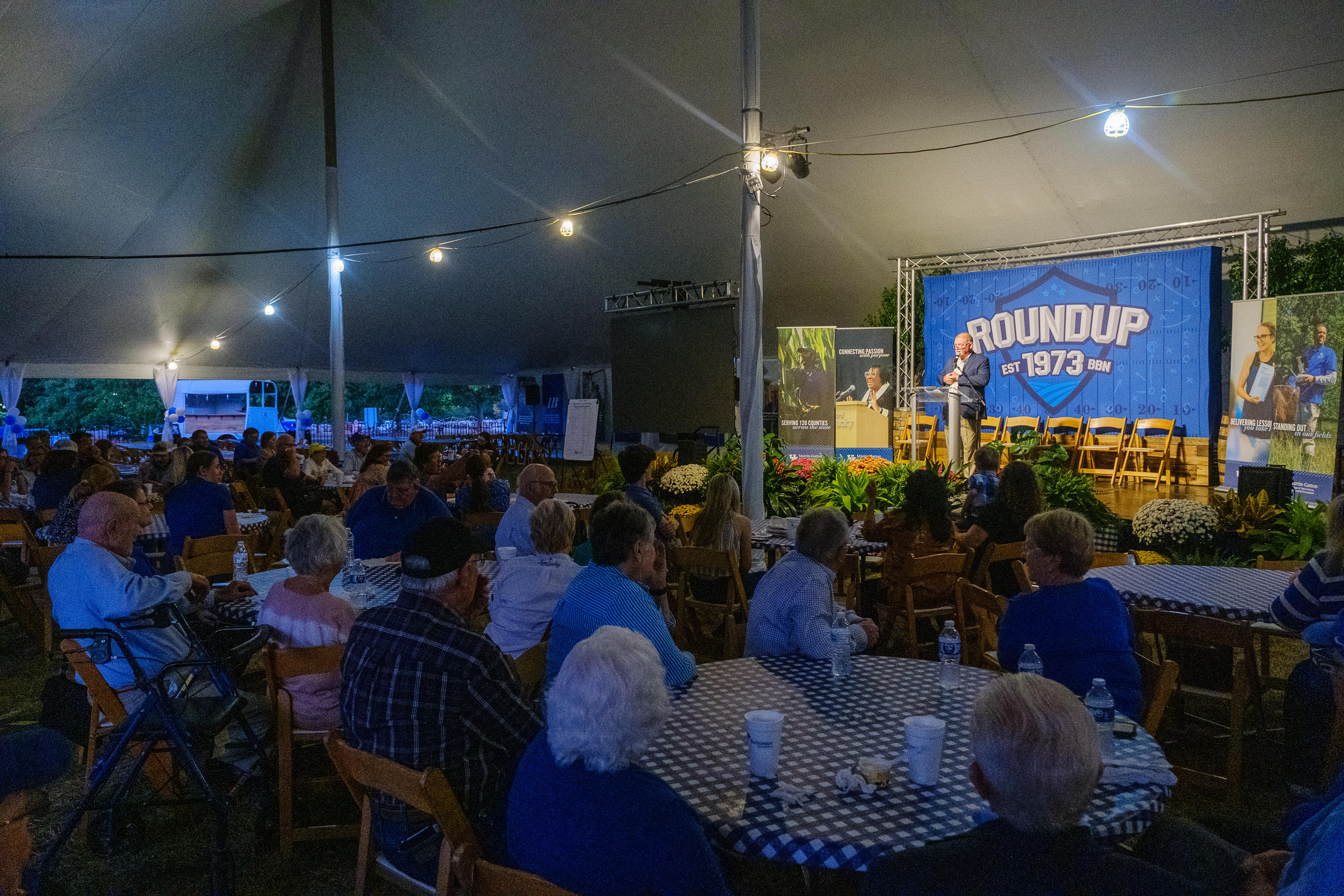 One of the largest crowds at the reunion for several years.