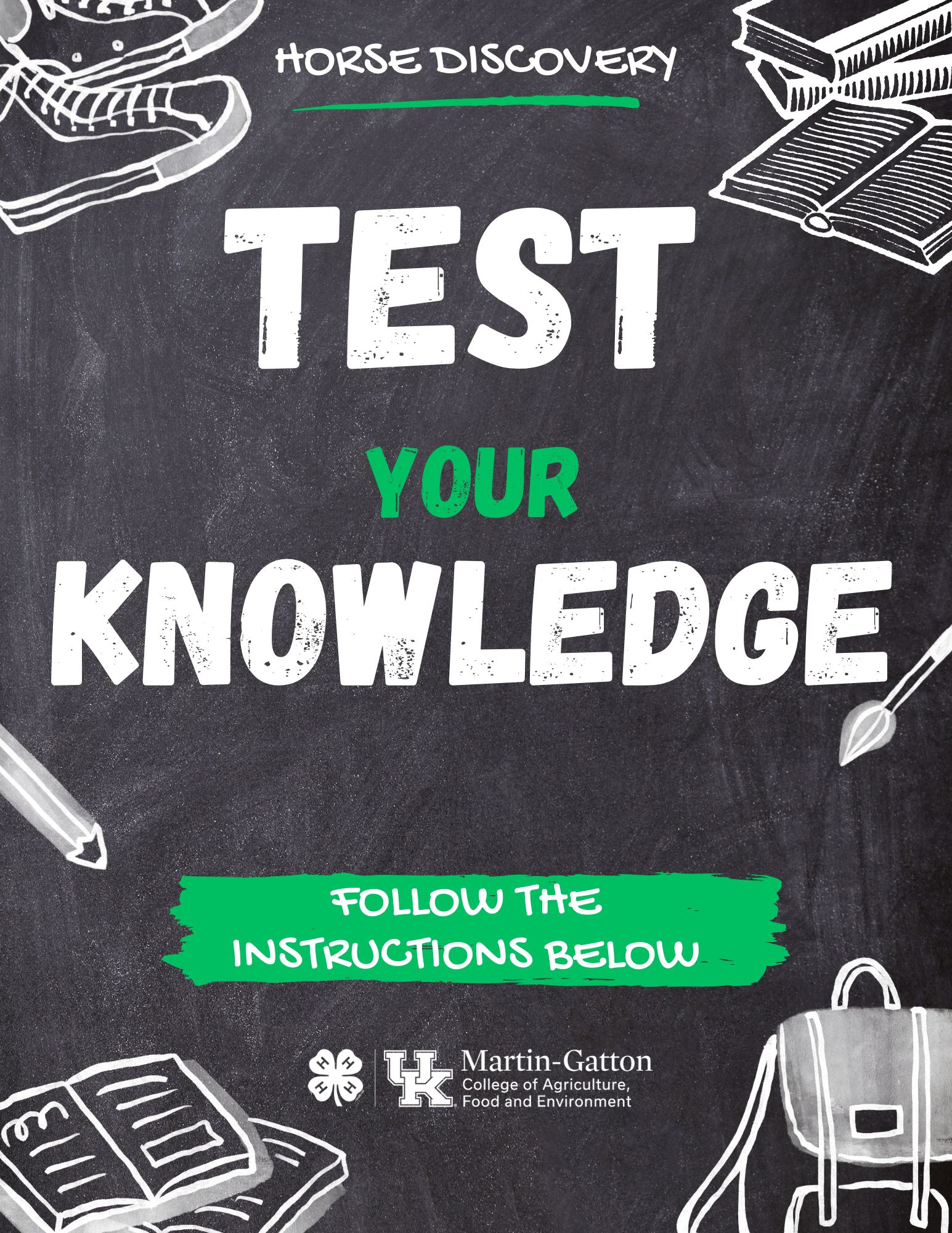 Test Your Knowledge flyer. Follow the instructions below. 