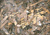 Figure 2. Chopped cardboard bedding.